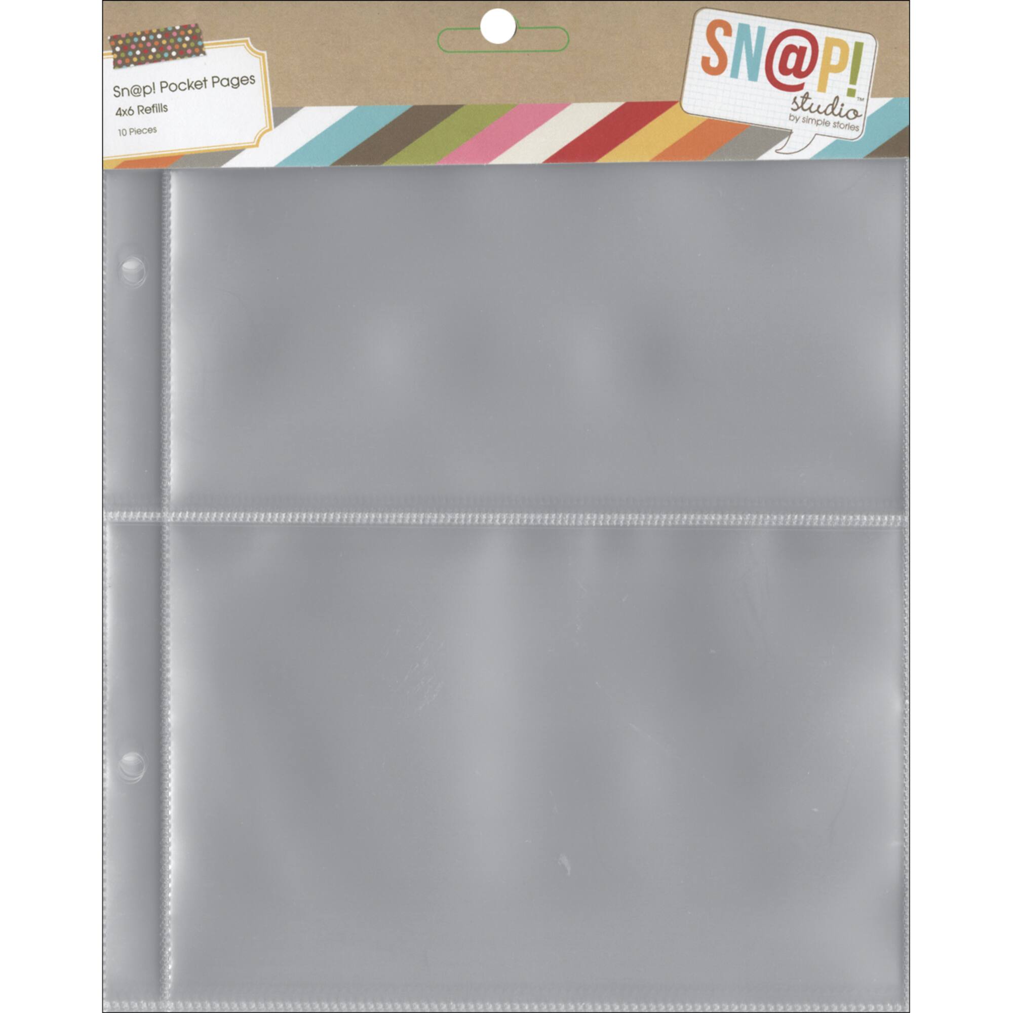 Simple Stories Sn@p!™ 4" x 6" Pocket Pages for 6" x 8" Binders, 10ct.